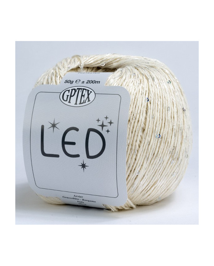 FILATO LED GPTEX (GOM X 50G.) COL 50 PANNA