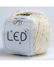 FILATO LED GPTEX (GOM X 50G.) COL 50 PANNA