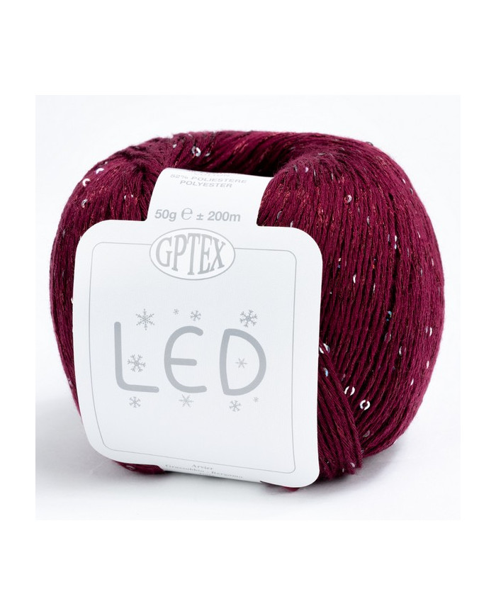 FILATO LED GPTEX (GOM X 50G.) COL 72 BORDEAUX
