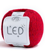 FILATO LED GPTEX (GOM X 50G.) COL 57 ROSSO