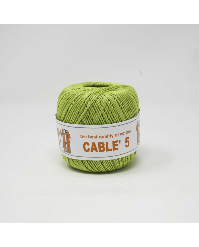 COTONE CABLE ISPE N. 5 (50 G.) UNITO 108 VERDE AC