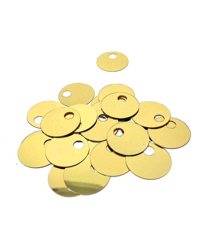 PAILLETTES MM 25 COL 2 ORO (1 SCATOLA)