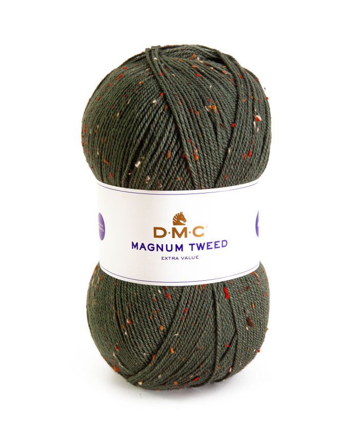 FILATO DMC MAGNUM TWEED 400 GR COL 711 VERDE SC