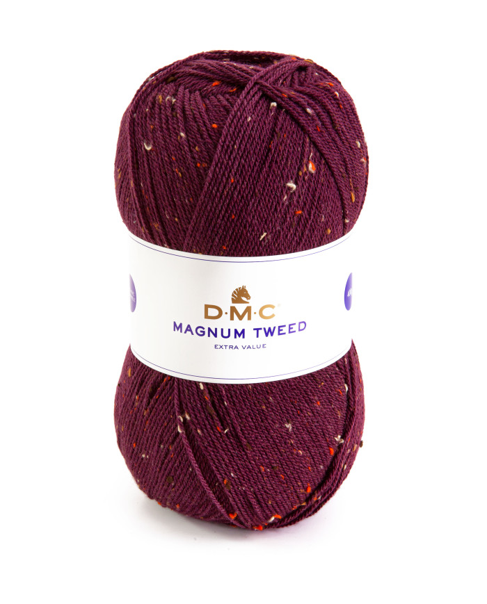 FILATO DMC MAGNUM TWEED 400 GR COL 663 PRUGNA