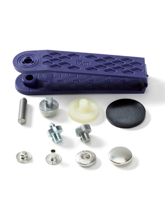 BOTTONI A PRESSIONE ANORAK 12 MM ARGENTO (10 PZ)