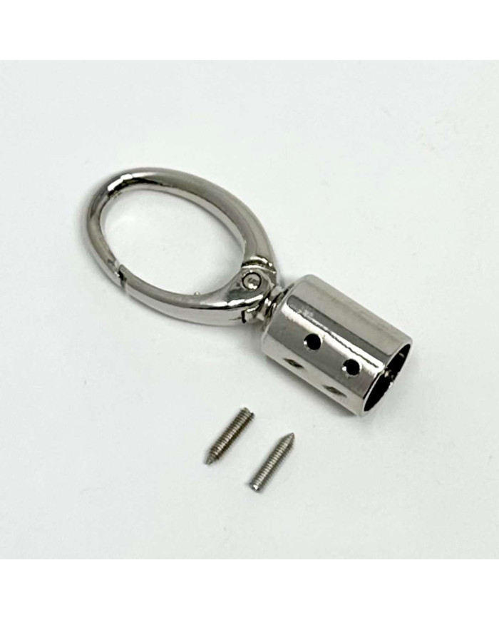 CHIUSURA PER MANICO IN METALLO MA200 ARGENTO