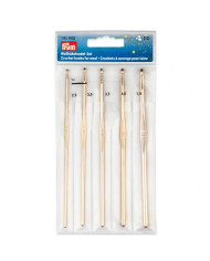 UNCINETTI PER LANA SET ALLUMINIO ORO 2,5 - 5,00 MM