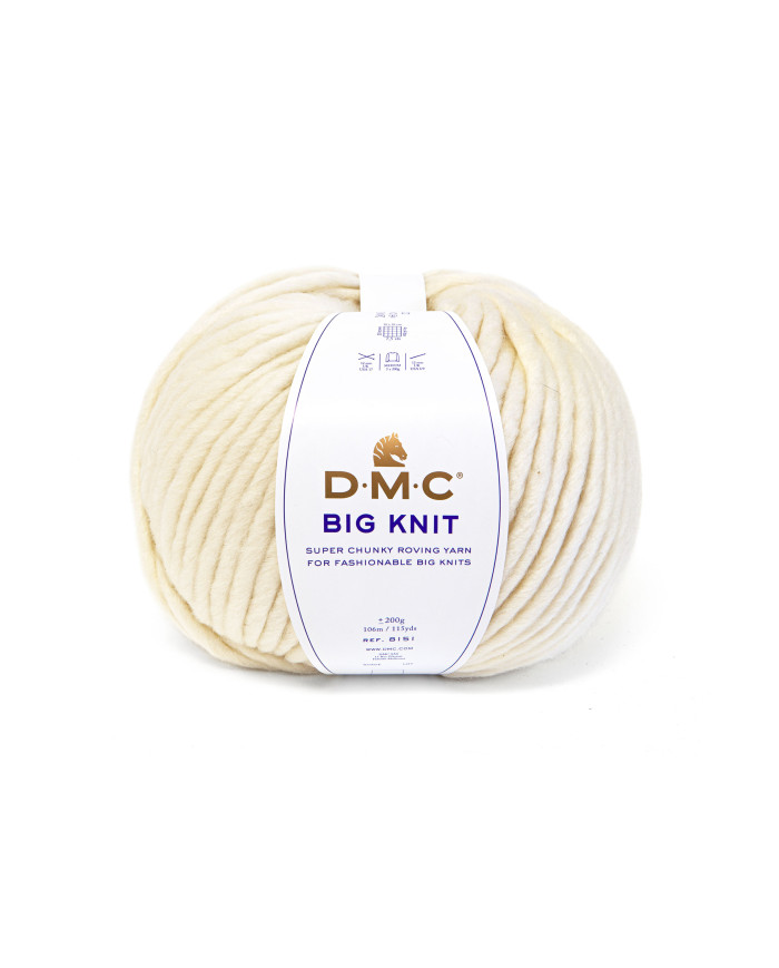 FILATO DMC BIG KNIT 200 GR COL 100 PANNA
