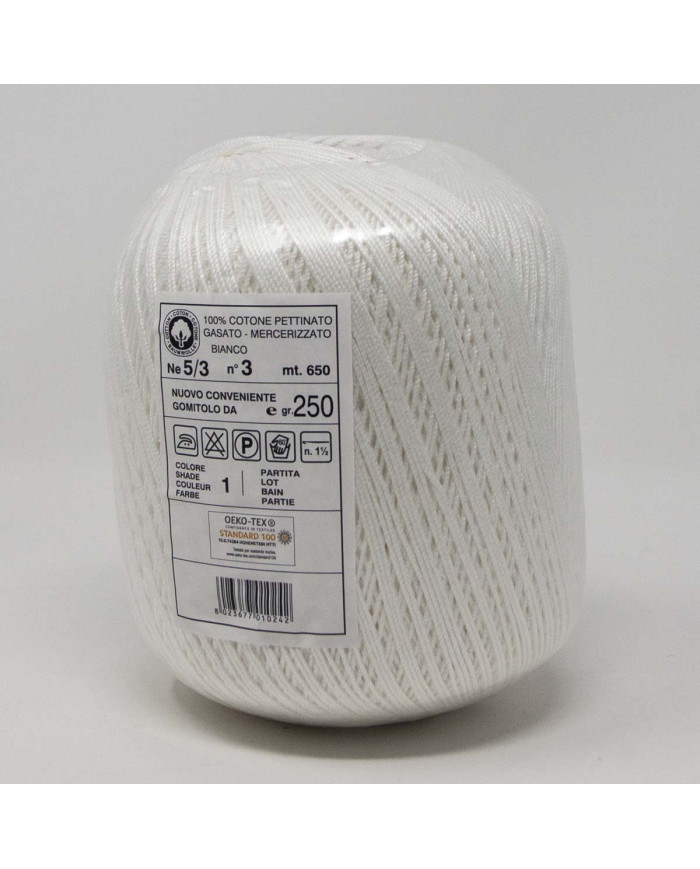 RITORTO BURANO ISPE  5/3 N. 3 (GOM 250 GR) BIANCO