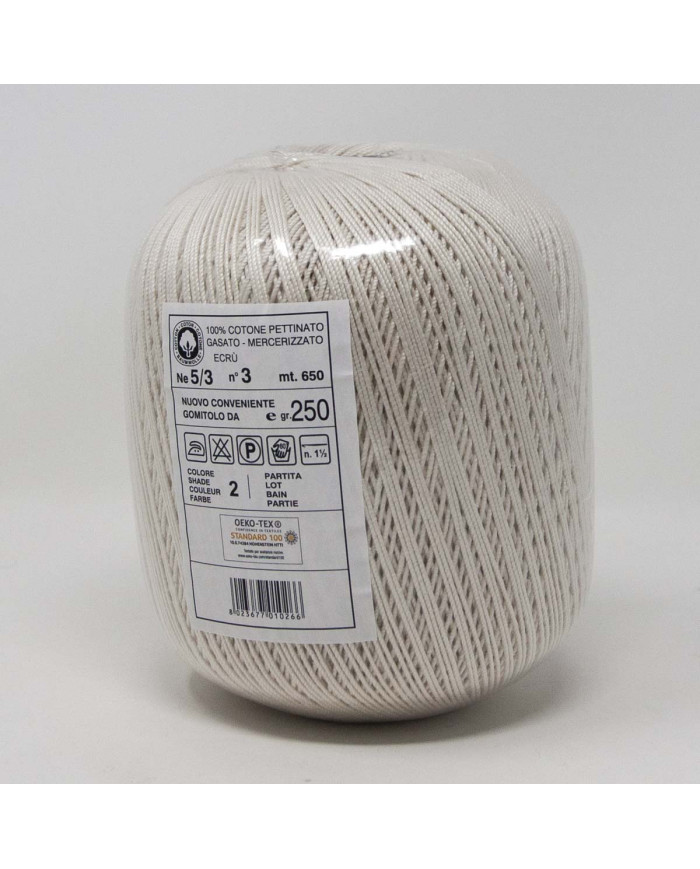 RITORTO BURANO ISPE  5/3 N. 3 (GOM 250 GR) ECRU