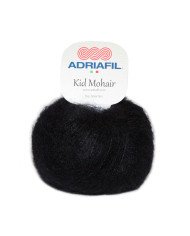FILATO KID MOHAIR ADRIAFIL (GOM 25 G.) 01 NERO