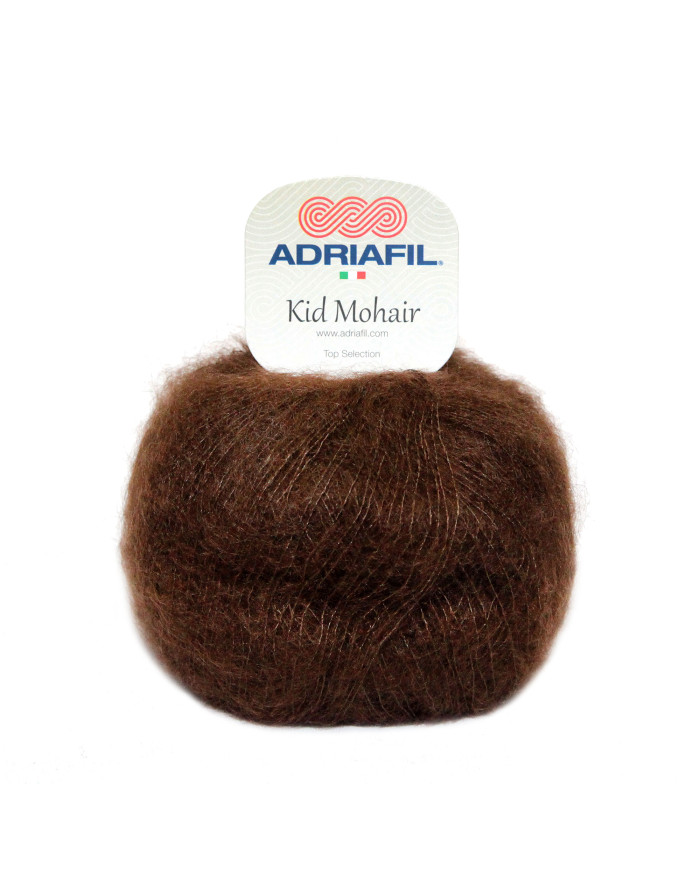 FILATO KID MOHAIR ADRIAFIL (GOM 25 G.) 15 MARRONE
