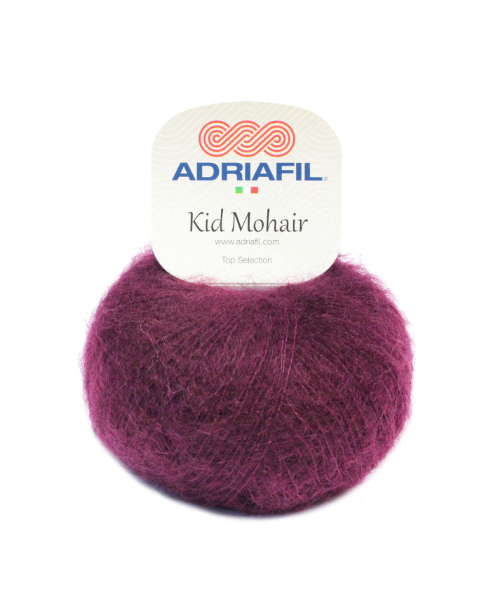 FILATO KID MOHAIR ADRIAFIL (GOM 25 G.) 26 AMARANTO