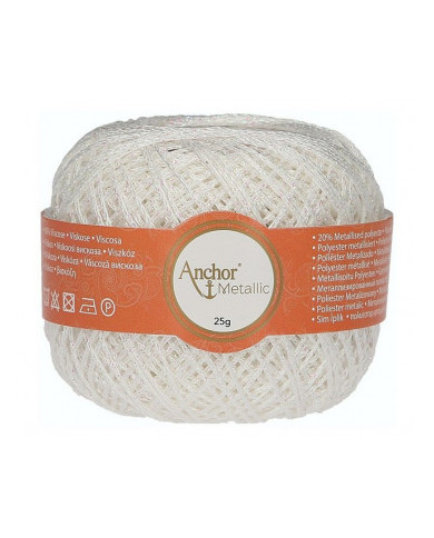 FILATO ANCHOR METALLIC (25 G.) COL 304 BIANCO