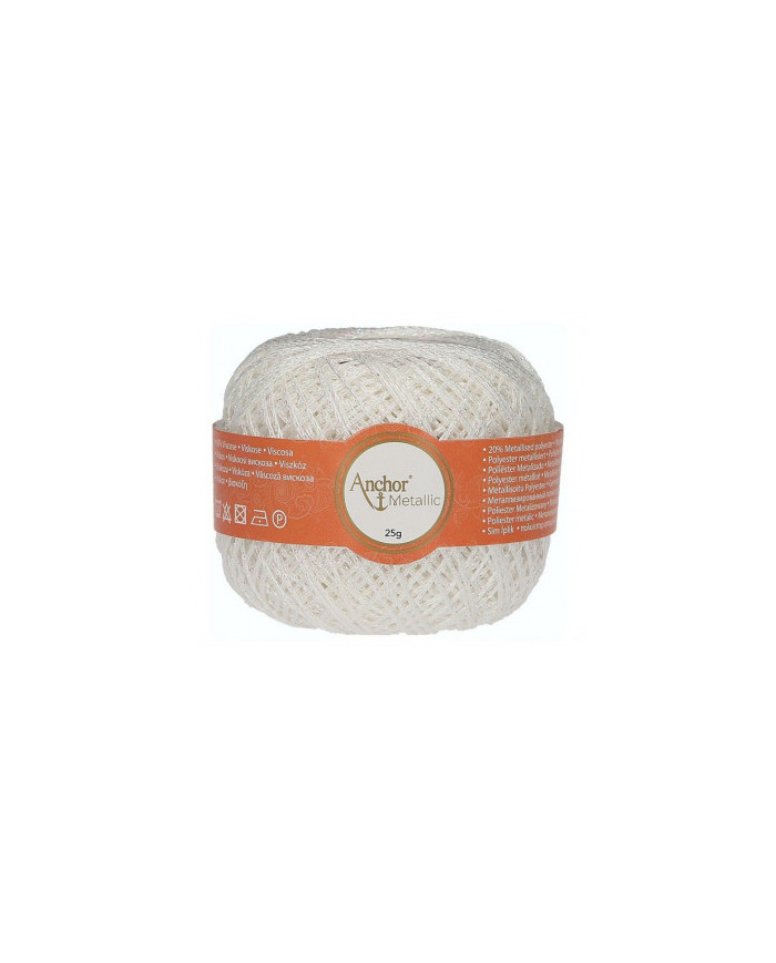 FILATO ANCHOR METALLIC (25 G.) COL 304 BIANCO