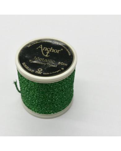 ANCHOR METALLIC (ROCCHETTO MT.50) COL 322 VERDE