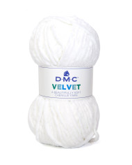 FILATO DMC VELVET 100 G COL 002 BIANCO