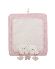 FIOCCO NASCITA BM QUADRETTO ORSI COL 05 ROSA