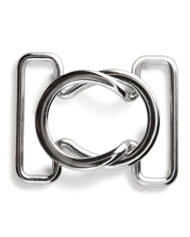 CLIP PER BIKINI ACCIAIO NIKELATO MM 25