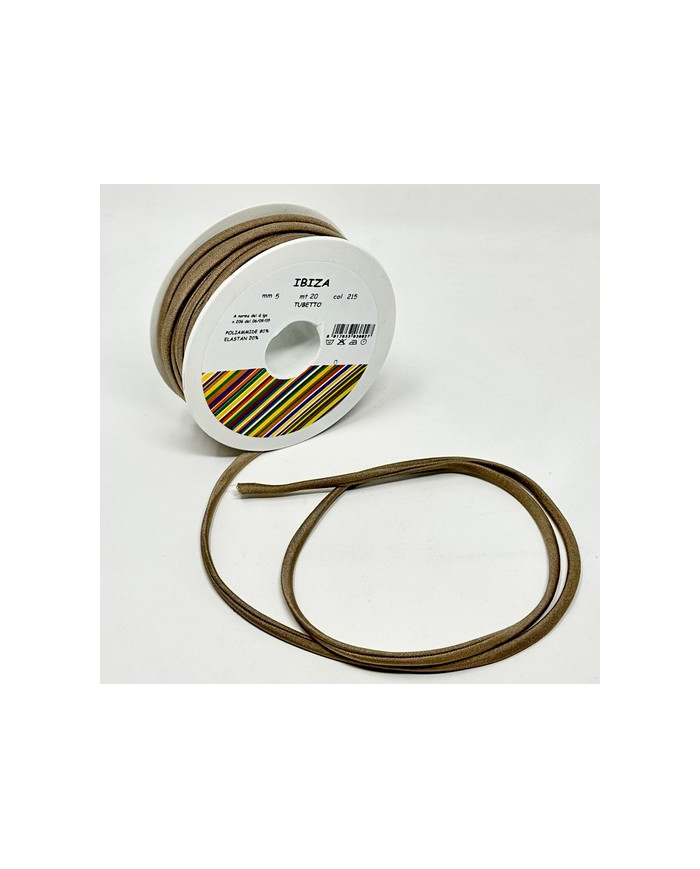 TUBETTO IBIZA MM 5 (20 M.) COL 215 TORTORA CHIARO