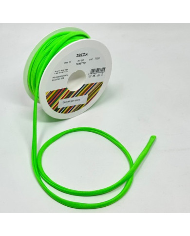 TUBETTO IBIZA MM 5 (20 M.) COL 7139 VERDE FLUO