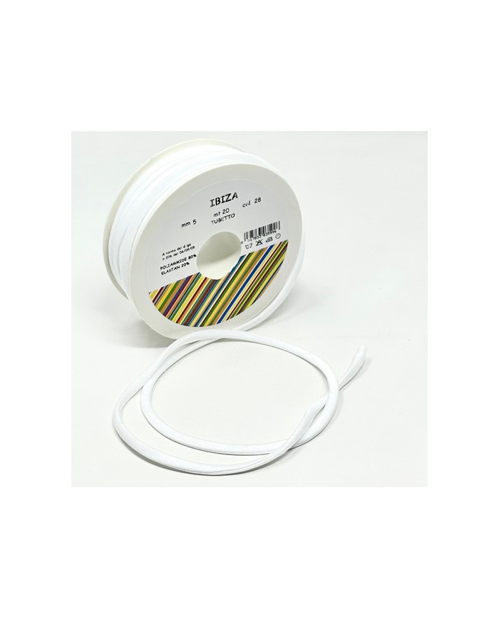 TUBETTO IBIZA MM 5 (20 M.) COL 28 BIANCO