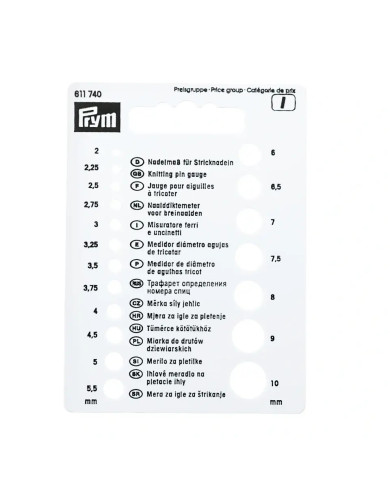 MISURATORE PER FERRI ED UNCINETTI