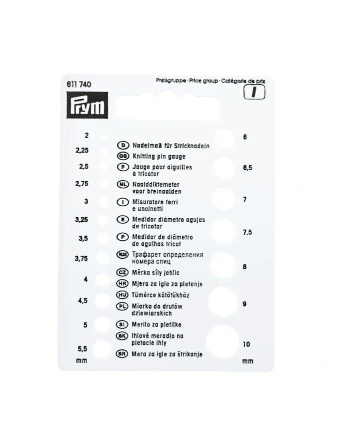 MISURATORE PER FERRI ED UNCINETTI