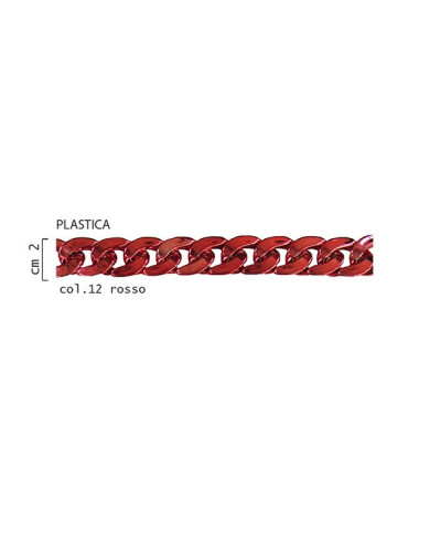 CATENA PLASTICA 12 ROSSO