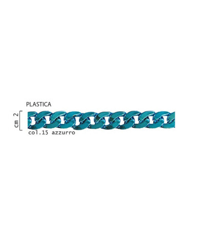 CATENA PLASTICA 15 AZZURRO