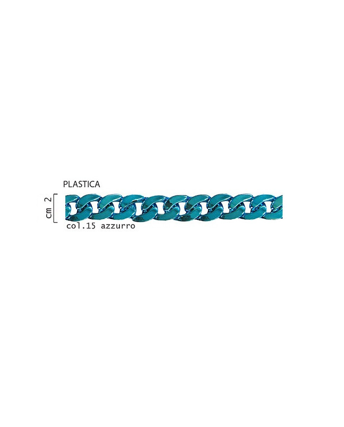 CATENA PLASTICA 15 AZZURRO