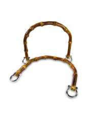MANICI BORSA MA109 BAMBOO GANCI ORIZ.SILVER