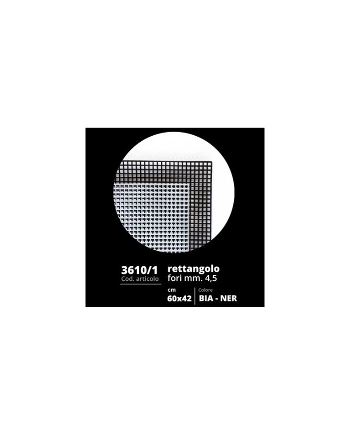 RETE PER BORSA CM 60 X 42 - FORO MM 4,5 COL 5 NERO