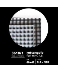 RETE PER BORSA CM 60 X 42 - FORO MM 4,5 COL 5 NERO