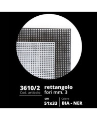 RETE PER BORSA CM 51 X 33 - FORO MM 3,0 COL 5 NERO