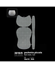 RETE PER BORSA CM 19 X 13 X 4 GATTO COL 2 BIANCO
