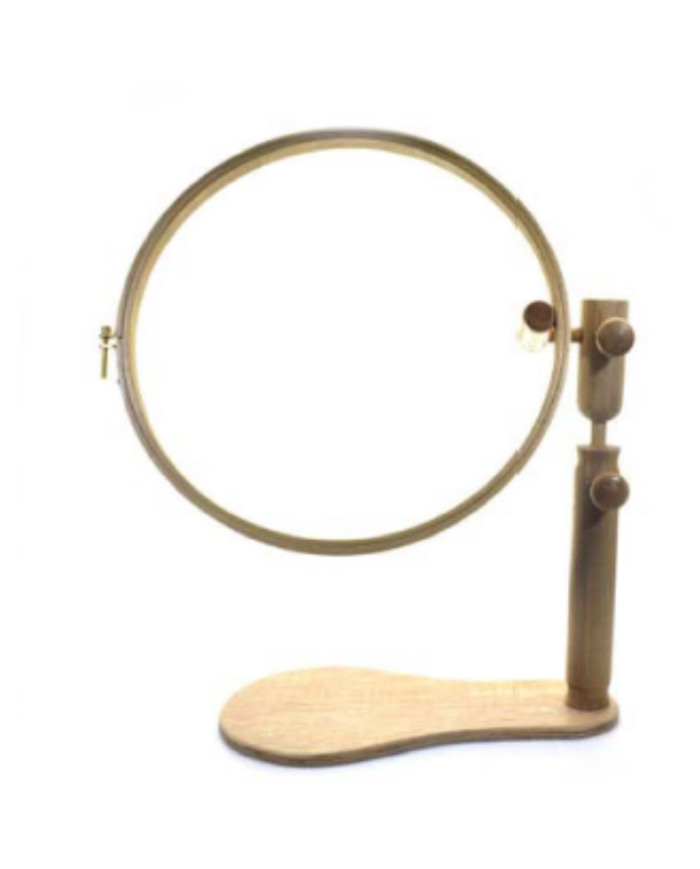 TELAIO PER RICAMO TONDO CON BASE CM 27