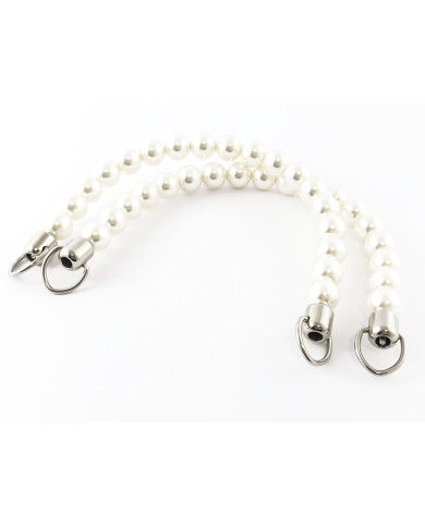 MANICI PER BORSE CM 17,0 PEARL COL 2 BIANCO