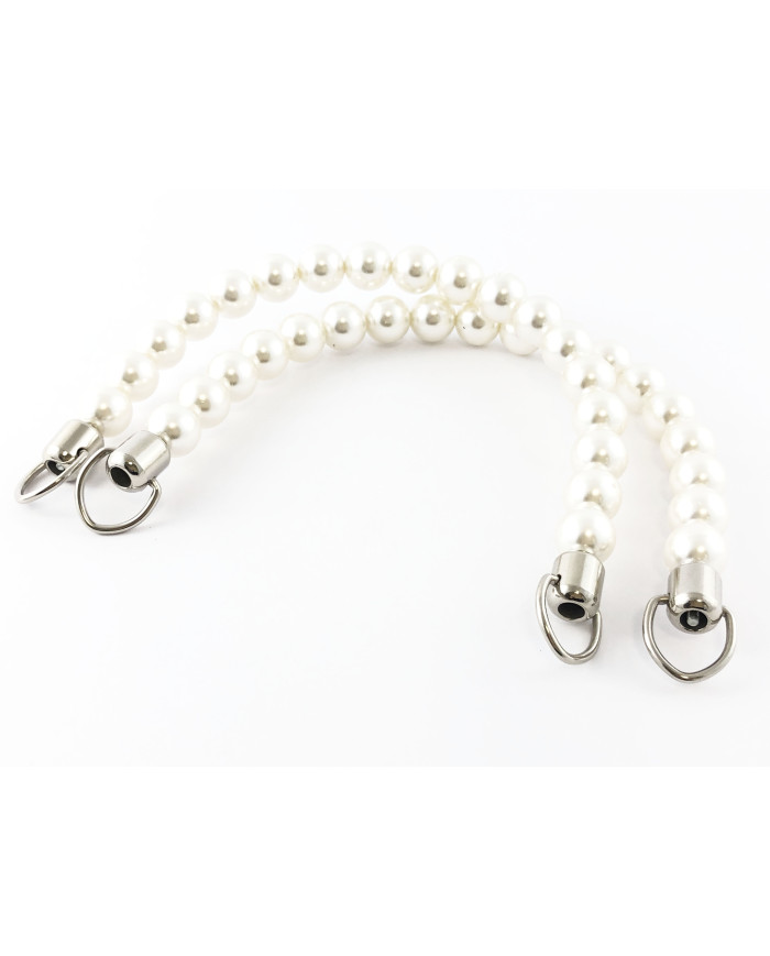 MANICI PER BORSE CM 17,0 PEARL COL 2 BIANCO