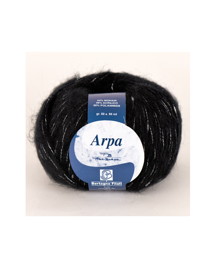 FILATO ARPA BERTAGNA (1 GOM 50 G.) 52 NERO