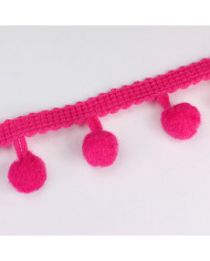 BORDURA POM PON COL 28 FUXIA