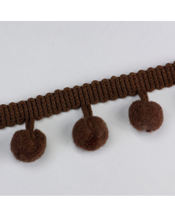 BORDURA POM PON COL 32 MARRONE