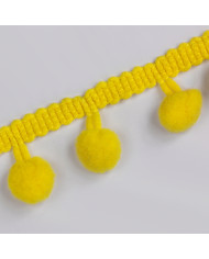 BORDURA POM PON COL 132 GIALLO LIMONE
