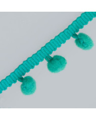 BORDURA POM PON COL 256 VERDE SMERALDO