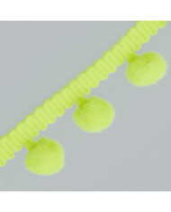 BORDURA POM PON COL 229 GIALLO FLUO