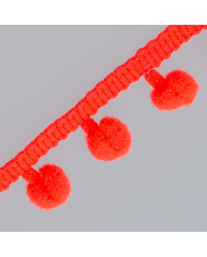 BORDURA POM PON COL 335 ARANCIO FLUO