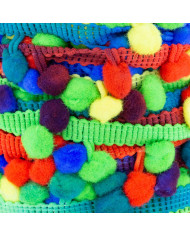 BORDURA POM PON COL MU4 MULTICOLOR NEW