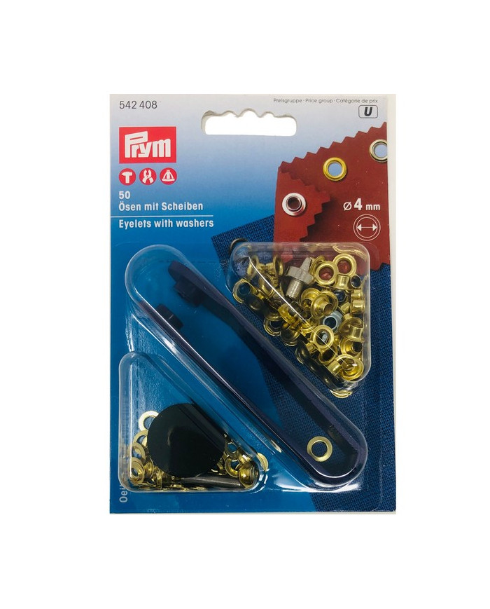 OCCHIELLI E RONDELLE - 4 MM ORO (50 PZ)