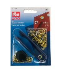 OCCHIELLI E RONDELLE - 4 MM ORO (50 PZ)