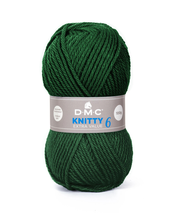 FILATO DMC KNITTY 6 100 GR. COL 839 VERDE